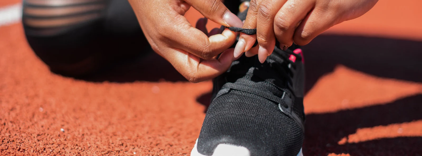Athlete preparing for a workout with strong fitness mindset